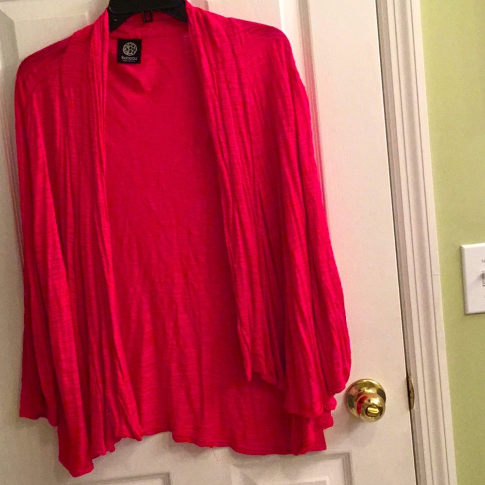 Bateau size 1x open lightweight cardigan